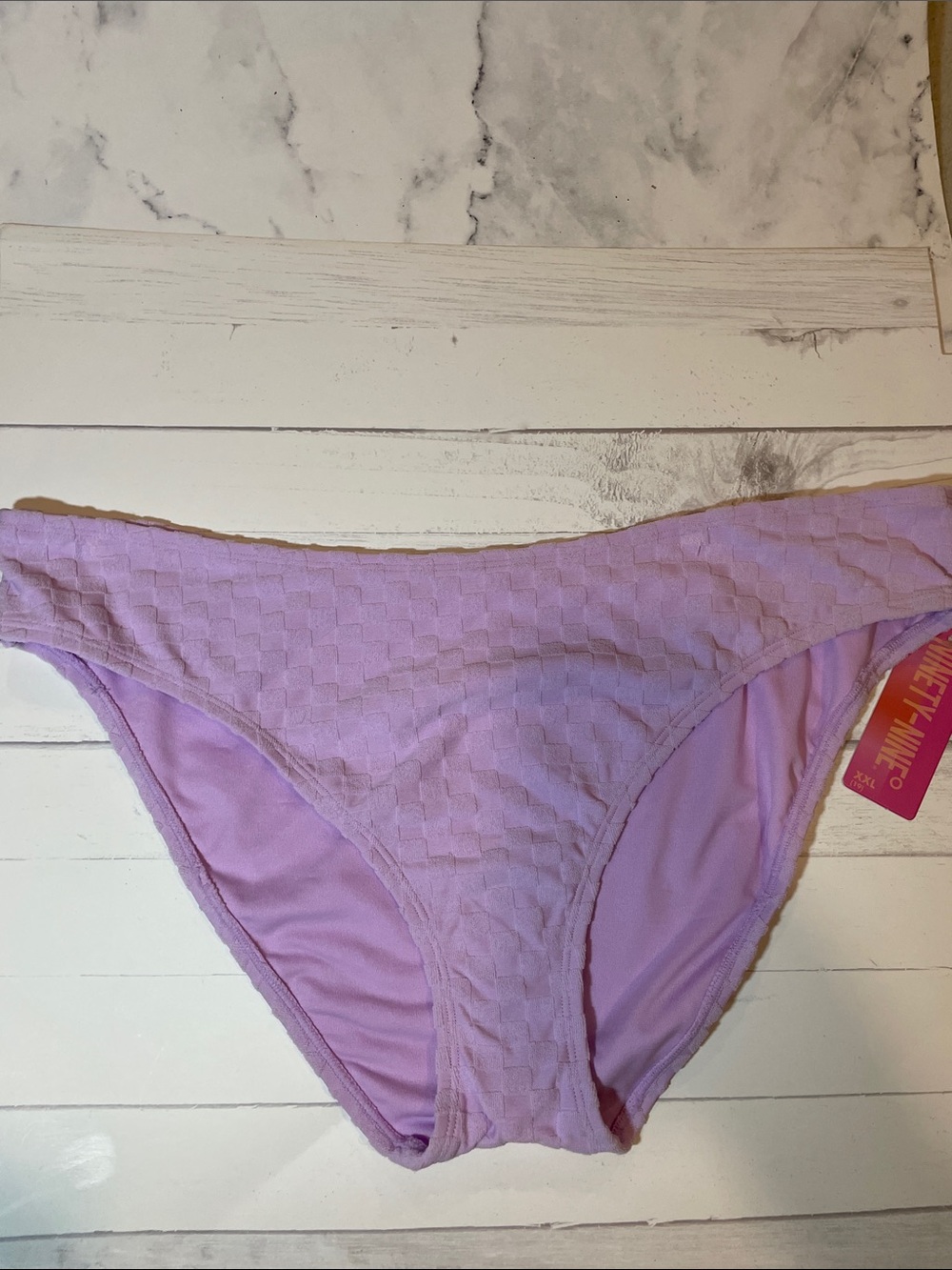 Ninety Lilac Textured Swim Brief